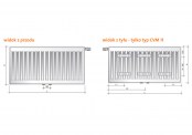 Purmo Ventil Compact M - dane techniczne - PURMOCVM22600X600
