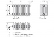 grzejnik Charleston 6 rys. tech. - 1200 x 414