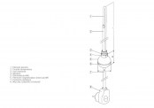 Grzałka elektryczna REG2 - rysunek techniczny