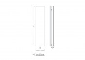 Rysunek techniczny grzejnika Magic - MAG-60-180EL06