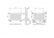 Rysunek techniczny grzejnika Karotherm Poziomego - Karotherm 632 x 1099