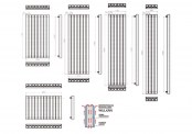 Rysunek techniczny grzejnika Zeus - ZEUS-110103