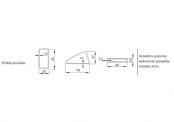 Rysunek techniczny elementów grzejnika Madera Plus - MDP180061514L071000