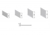 Schemat grzejnika Metropolitan Horizontal - 490 x 2000