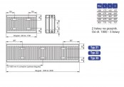 Mocowania grzejnika Plain od wysokości 300mm dla typu 21, 22 i 33 - 2204000800