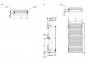 Rysunek techniczny grzejnika POC 2 - WGZUL084045