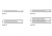 Purmo Ramo Compact - rysunek techniczny - PURMORC11900X500