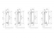 Purmo Ramo Ventil Compact - rysunek techniczny - PURMORCV11900X1000