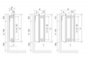 Purmo Ventil Hygiene - rysunek techniczny - PURMOHV10300X1100