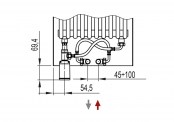 Schemat podłączenia grzejnika Relax Over Power - REOE051-B-