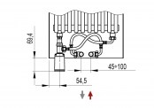 Schemat podłączenia grzejnika Relax Power - REPD051-B-