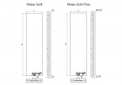 Rysunek techniczny grzejnika Relax Soft - Relax Soft 2163 x 616