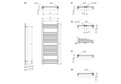 Rysunek techniczny - Bone Chrom - WGBON126050CRO