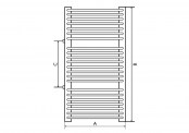 Rysunek techniczny - Patio - GŁ-B-600-1000