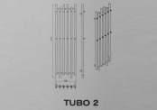 Rysunek techniczny grzejnika Tubo o szerokości 460 mm - 1620 x 290