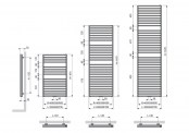 Rysunek techniczny grzejnika Arche Bad - 112590700187000189016-0000