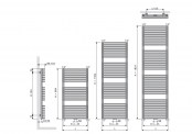 Rysunek techniczny grzejnika Zana Bad - 112480600150400189016-0000