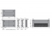 Rysunek techniczny grzejników Viola Pozioma - 111570800065000199016-0000