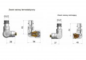 Zestaw Vision - 3 osiowy, termostatyczny - rysunek techniczny