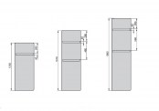 Schemat grzejnika Vitalo Bar - 1250 x 400 - wersja Completto