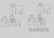 Zawory Dexter rysunek techniczny - TGERBI002