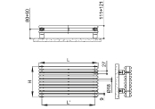 Kaloryfer Arpa 2 Poziom - rysunek techniczny_1